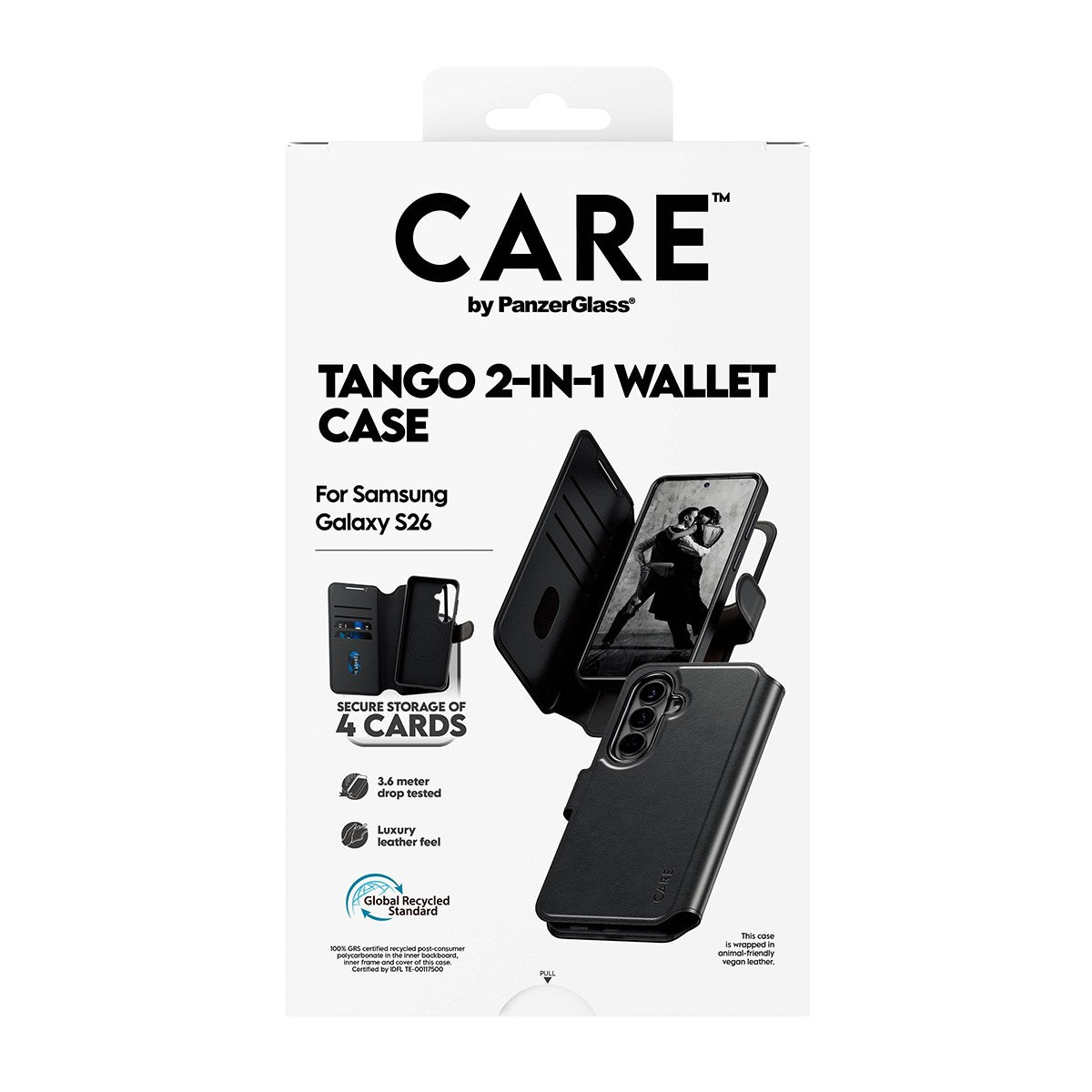 CARE™ by PanzerGlass® Case Tango 2-in-1 Wallet m. Qi Samsung Galaxy S26